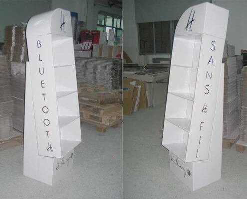 Point of Purchase Cardboard Display for Headphone set Point of Purchase Cardboard Display for Headphone Sets