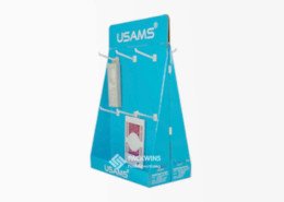 2 Sided Countertop Cardboard Shipper Displays Advertising Stand