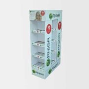 3-Faces Garnier POP Corrguated Retail Purchase Cardboard Floor Display