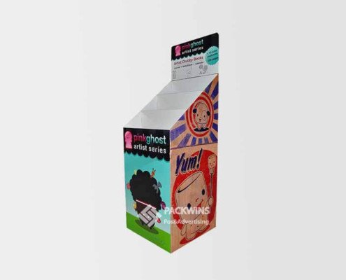 Books Cardboard Box Display Stands And Merchandising Dump Bins