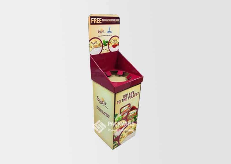 Bowls Pos Advertising Materials Cardboard Pop Display Bins (6) Bowls Pos Advertising Materials Cardboard Pop Display Bins