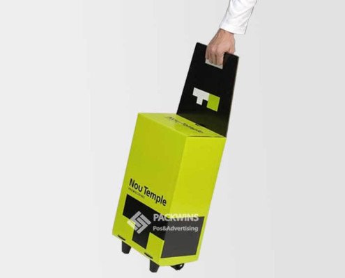 Branded Fresh Foods Corrugated Cardboard Full Color Printing Wheelbox