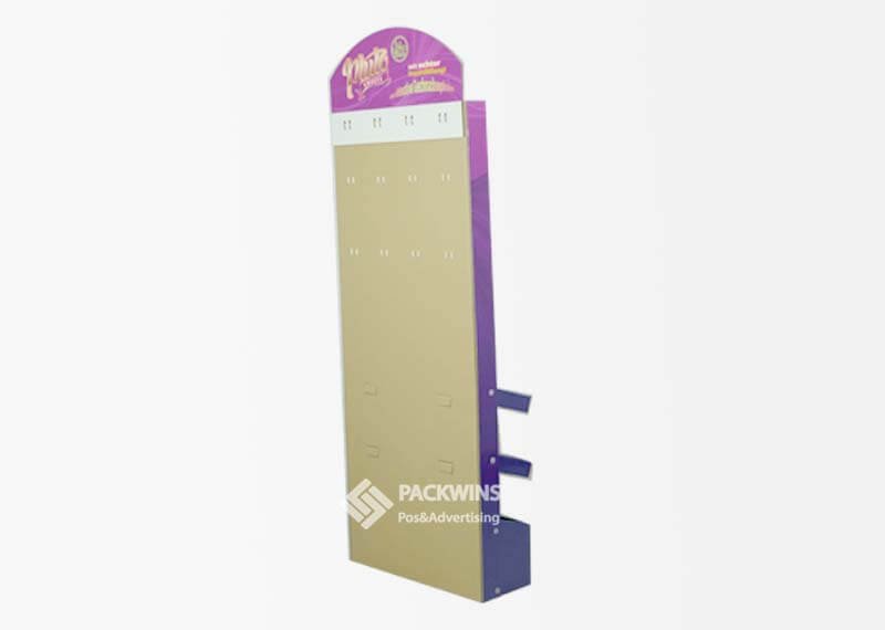Confectionary Paper Display Hooks Cardboard Market Stand