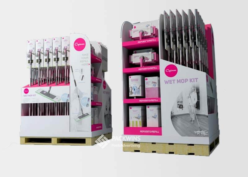 Corrugated Paper Grocery Store Pallet Display Shelves Corrugated Paper Grocery Store Pallet Display Shelves