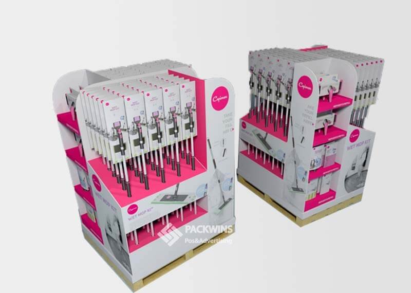 Corrugated Paper Grocery Store Pallet Display Shelves Corrugated Paper Grocery Store Pallet Display Shelves