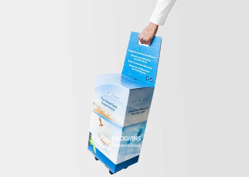 Dead Sea Salt Cardboard Pos Design Collapsible Trolley Dead Sea Salt Cardboard Pos Design Collapsible Trolley