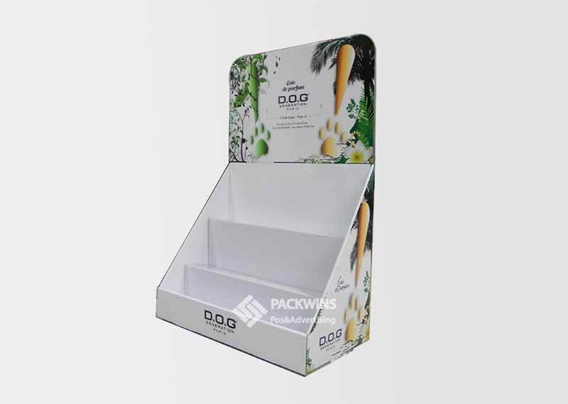 Dog Perfume Pdq Packaging Counter Top Display Stand