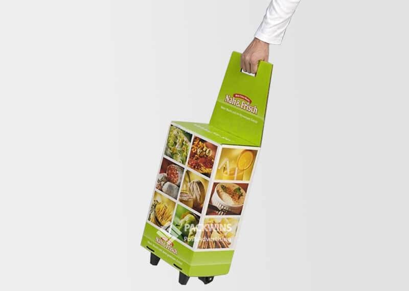 Fresh Salard Foods Custom Designed Cardboard Boxes Paper Trolley Fresh Salard Foods Custom Designed Cardboard Boxes Paper Trolley