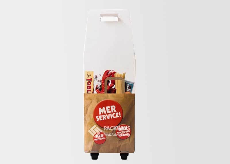 Houseware Shopping Custom Paper Display Boxes Exhibition Trolley Houseware Shopping Custom Paper Display Boxes Exhibition Trolley