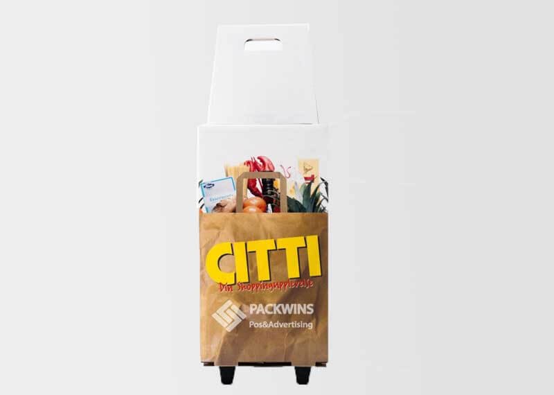 Houseware Shopping Custom Paper Display Boxes Exhibition Trolley Houseware Shopping Custom Paper Display Boxes Exhibition Trolley