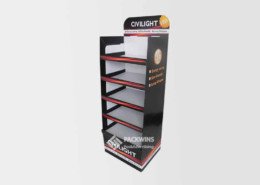 Laminate Flooring Display Stands for LED Lamps
