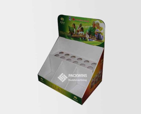 Pharmacy Retail Store Paper Display Stand Shelves
