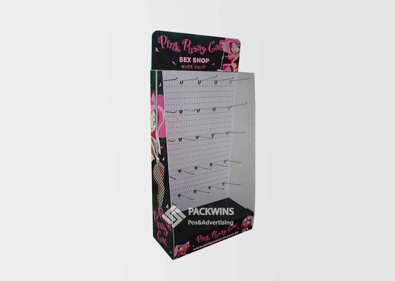 Pink Sex Items Cardboard Display Case Retail Hanging Racks Pink Sex Items Cardboard Display Case Retail Hanging Racks