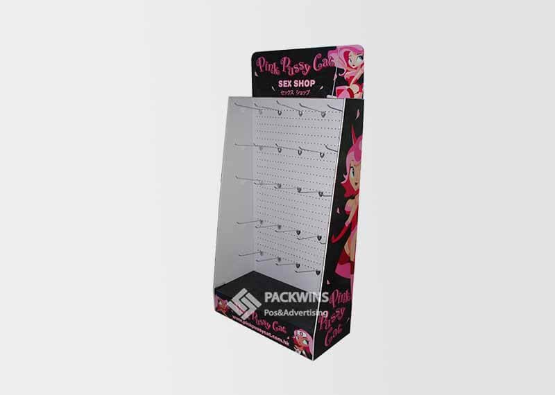 Pink Sex Items Cardboard Display Case Retail Hanging Racks Pink Sex Items Cardboard Display Case Retail Hanging Racks