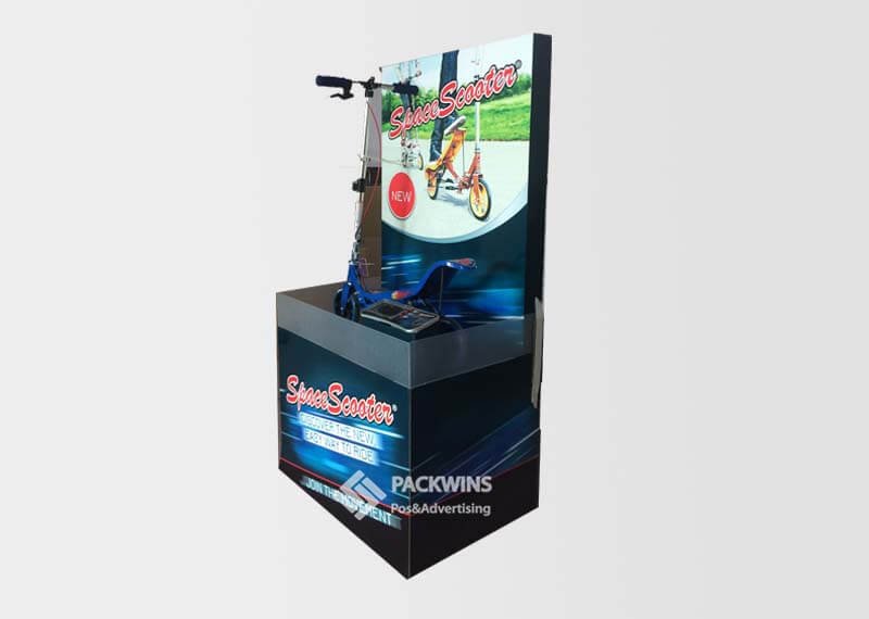 Scooters Custom Fsdu Display Corrugated Cardboard Quarter Pallet Scooters Custom Fsdu Display Corrugated Cardboard Quarter Pallet