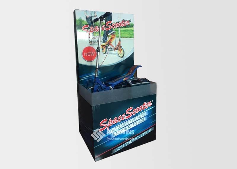 Scooters Custom Fsdu Display Corrugated Cardboard Quarter Pallet Scooters Custom Fsdu Display Corrugated Cardboard Quarter Pallet