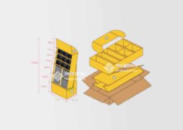cardboard floor display stands
