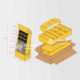 cardboard floor display stands