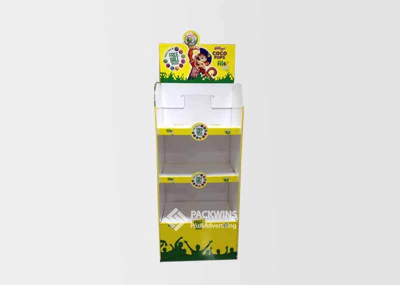 cardboard floor display stands