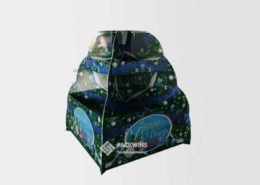 Tree Shaped Carton Merchandising Paper Cardboard Pallets Display
