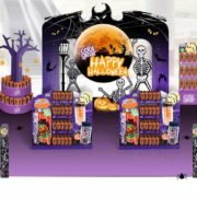 Happy Halloween Get Nailed by Novelty Designed Cardboard Dumpbins