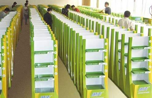 Solid Packing Cardboard Display