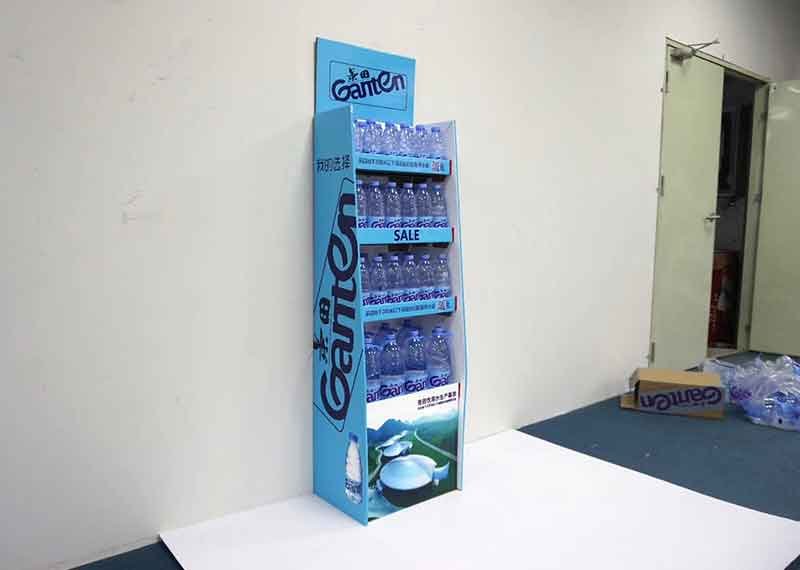 1 Second Setup Bottle POP Displays Corrugated Cardboard Display