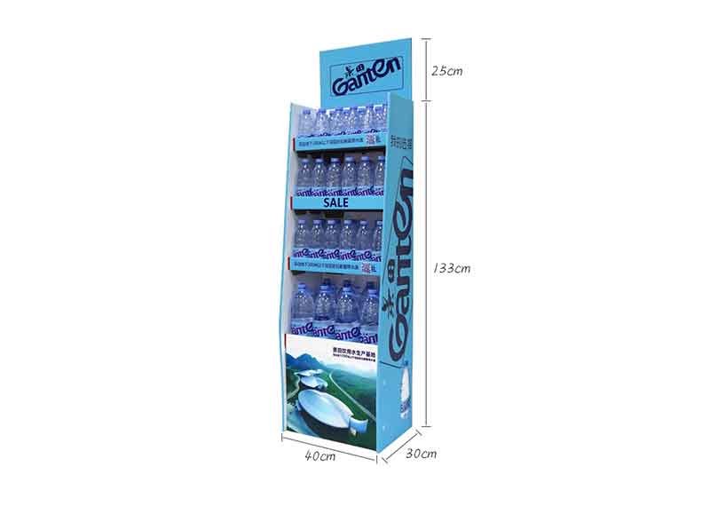 Bottles and Drinks POP Corrugated Cardboard Display (4) 1 Second Setup Bottle POP Displays Corrugated Cardboard Display