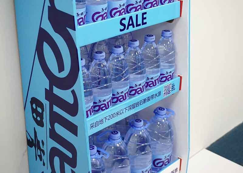 Bottles and Drinks POP Corrugated Cardboard Display (5) 1 Second Setup Bottle POP Displays Corrugated Cardboard Display