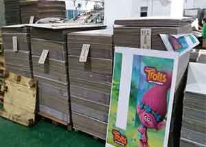 Dream Works Tesco Solid Packing Shipper FSDU Trolley Bag Cardboard Displays