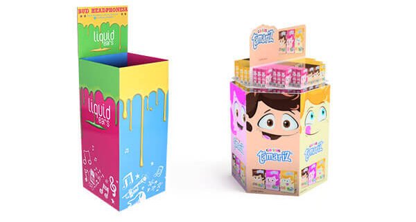 Point of Purchase Automatic Merchandise Dumpbin Display