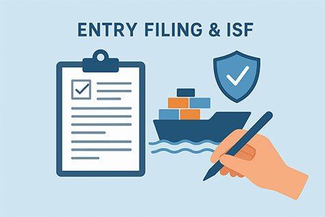 Entry filing & ISF (Importer Security Filing)