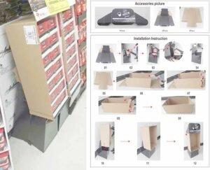 service packwins cardboard display